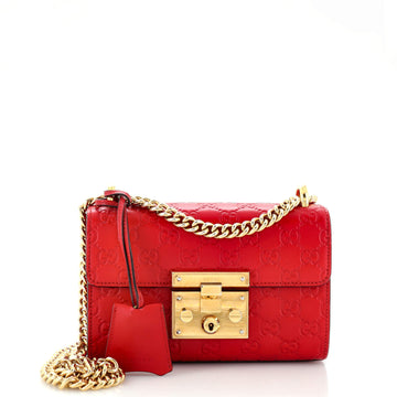 Gucci Padlock Shoulder Bag Guccissima Leather Small