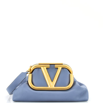Valentino Garavani Supervee VLogo Clutch Leather