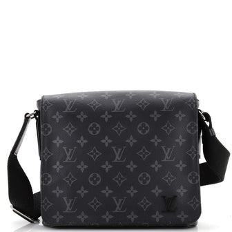 Louis Vuitton District Messenger Bag Monogram Eclipse Canvas PM