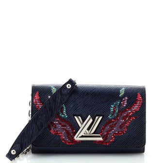 Louis Vuitton Twist Chain Wallet Epi Leather with Sequins
