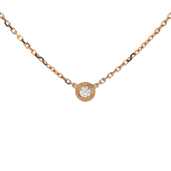 Cartier Cartier D'Amour Pendant Necklace 18K Rose Gold with Diamond XS