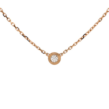 Cartier Cartier D'Amour Pendant Necklace 18K Rose Gold with Diamond XS