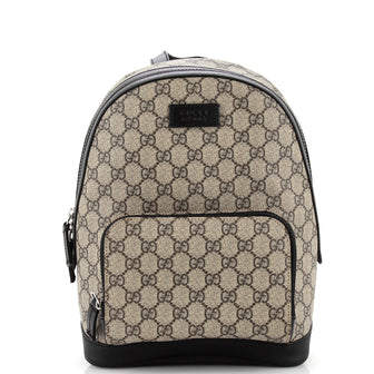 Gucci Zip Pocket Backpack GG Coated Canvas Small