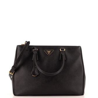 Prada Galleria Double Zip Tote Saffiano Leather Medium