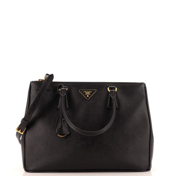 Prada Galleria Double Zip Tote Saffiano Leather Medium