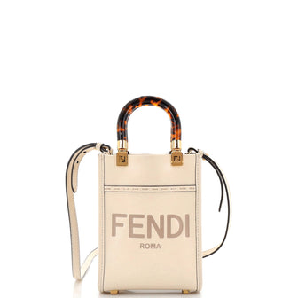 Fendi Sunshine Shopper Tote Leather Mini