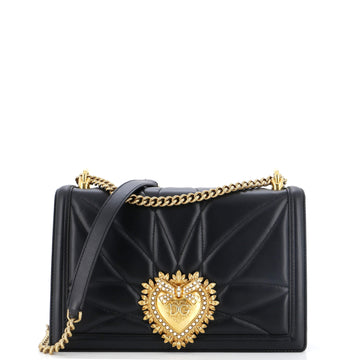Dolce & Gabbana Devotion Crossbody Bag Quilted Leather Medium