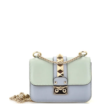 Valentino Garavani Glam Lock Shoulder Bag Leather Mini