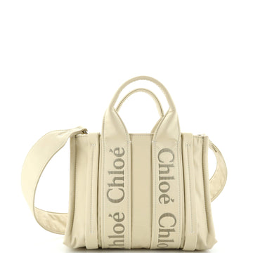 Chloe Woody Convertible Tote Recycled Nylon Small