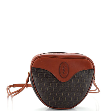 Saint Laurent Le Monogramme Coeur Bag Monogram All Over Coated Canvas and Leather