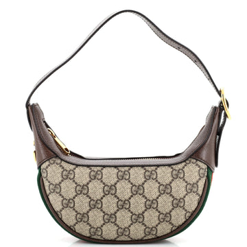 Gucci Ophidia Zip Hobo GG Coated Canvas Mini