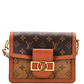 Louis Vuitton Dauphine Shoulder Bag Reverse Monogram Canvas Mini