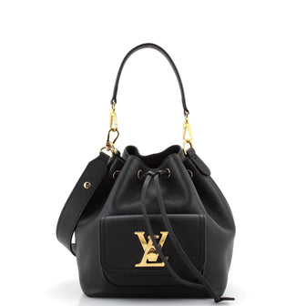 Louis Vuitton Lockme Pocket Bucket Bag Leather