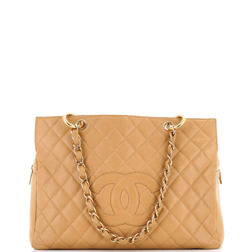 Chanel Grand Timeless Shopping Tote Quilted Caviar