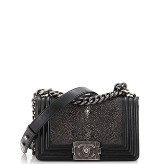 Chanel Boy Flap Bag Stingray Small