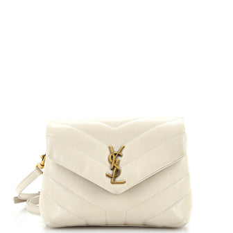 Saint Laurent Loulou Shoulder Bag Matelasse Chevron Leather Toy