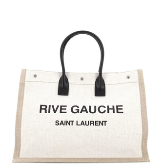 Saint Laurent Rive Gauche Shopper Tote Canvas Large