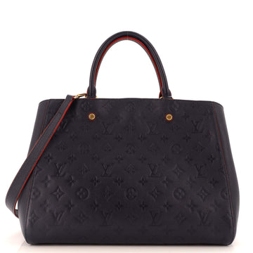 Louis Vuitton Montaigne Handbag Monogram Empreinte Leather GM