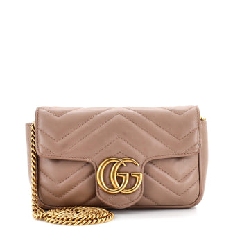 Gucci GG Marmont Flap Bag Matelasse Leather Super Mini