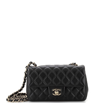 Chanel Classic Single Flap Bag Quilted Lambskin Mini