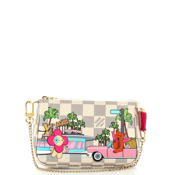 Louis Vuitton Pochette Accessoires Limited Edition Vivienne Xmas Damier Mini