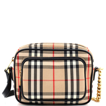 Burberry Camera Bag Vintage Check Canvas Small