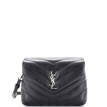 Saint Laurent Loulou Shoulder Bag Matelasse Chevron Leather Toy