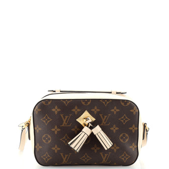 Louis Vuitton Saintonge Handbag Monogram Canvas with Leather