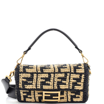 Fendi Baguette NM Bag Zucca Raffia Medium