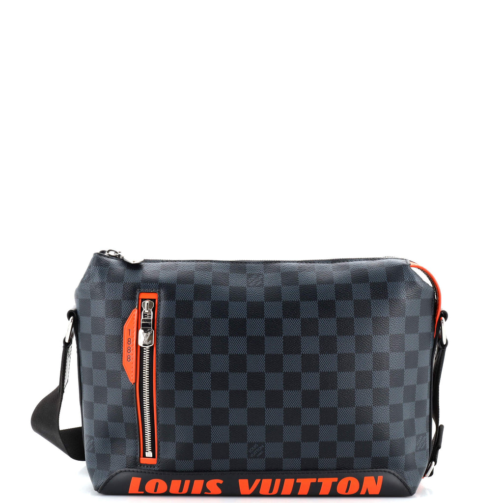 louis vuitton cobalt race backpack Louis Vuitton Discovery Messenger Limited Edition Damier Cobalt Race PM Black 2723482
