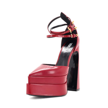 Versace Women's Medusa Aevitas Pointed Platform Pumps Leather