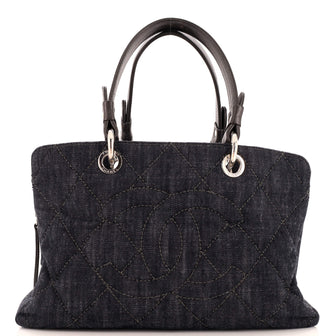 Chanel Timeless CC Soft Zip Tote Quilted Denim Medium