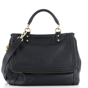 Dolce & Gabbana Foldover Miss Sicily Heritage Bag Leather Medium