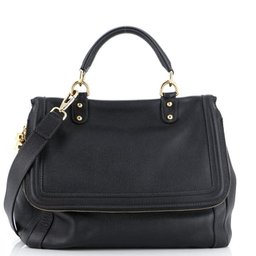 Dolce & Gabbana Foldover Miss Sicily Heritage Bag Leather Medium