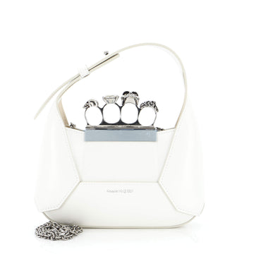 Alexander McQueen Jewelled Hobo Leather Mini