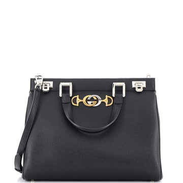 Gucci Zumi Top Handle Bag Leather Medium