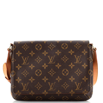 Louis Vuitton Musette Tango Handbag Monogram Canvas