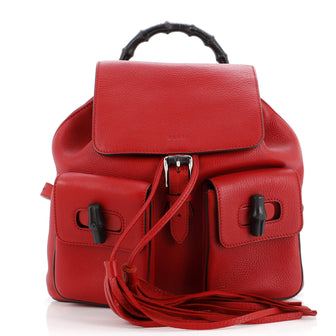 Gucci Bamboo Tassel Backpack Leather Medium