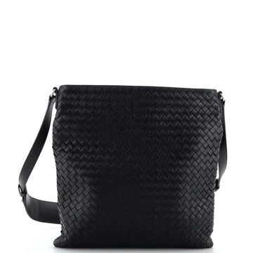 Bottega Veneta Flat Messenger Bag Intrecciato Nappa Medium