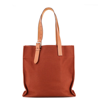 Hermes Etriviere Shopping Tote Toile and Leather