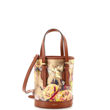 Louis Vuitton Bucket Bag Limited Edition Garden Monogram Canvas Nano