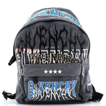 Givenchy Classic Backpack Embroidered Canvas Large