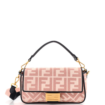 Fendi Baguette NM Bag Zucca Embroidered Canvas Medium