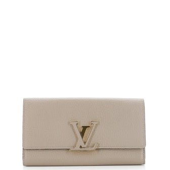 Louis Vuitton Capucines Wallet Leather