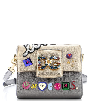 Dolce & Gabbana Millennials Shoulder Bag Embellished Leather Mini