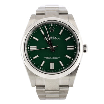 Oyster Perpetual Green Automatic Watch Stainless Steel 41