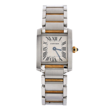 Cartier Tank Francaise Quartz Watch Stainless Steel and Yellow Gold 20