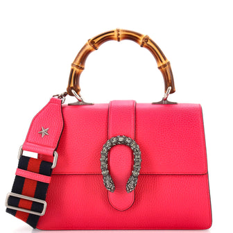 Gucci Dionysus Bamboo Top Handle Bag Leather Medium