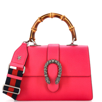 Gucci Dionysus Bamboo Top Handle Bag Leather Medium
