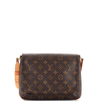 Louis Vuitton Musette Tango Handbag Monogram Canvas